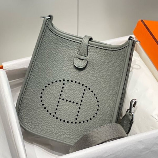 Borse Hermes Evelyne III TPM grigio Clemence