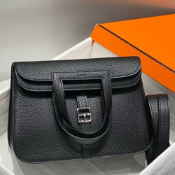 Borse Hermes Halzan 25 nera clemence