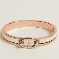 Qualità superiore replica Bracciale Hermes Mini Clic Chaine d'Ancre Crema