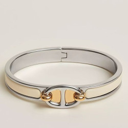 Qualità superiore replica Bracciale Hermes Mini Clic Chaine d'Ancre Crema