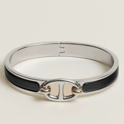 Bracciale Hermes Mini Clic Chaine d'Ancre Nero