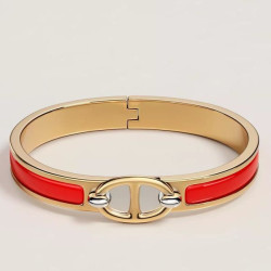 Bracciale Hermes Mini Clic Chaine d'Ancre Rosso