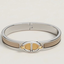 Bracciale Hermes Mini Clic Chaine d'Ancre sabbia