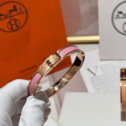 Bracciale Hermes Mini Clic Kelly Rosa