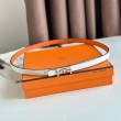 Cintura reversibile Hermes Ancre 13MM donna Epsom Arancia
