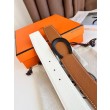 Pari all'originale replica Cintura reversibile Hermes Luck 38 mm con fibbia nera Epsom