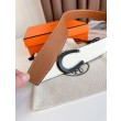 Pari all'originale replica Cintura reversibile Hermes Luck 38 mm con fibbia nera Epsom