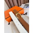 Cintura reversibile Hermes Luck 38 mm con fibbia oro Epsom