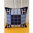 Alta gamma replica Cuscino Hermes Avalon III piccolo Blu