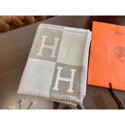 Qualità superiore replica Dettagli perfetti Coperta Hermes Avalon III Beige