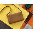Qualità da grande replica di alta qualit&agrave; Portafoglio Hermes Kelly Classique To Go Epsom marrone