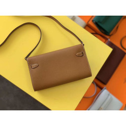 Qualità da grande replica di alta qualit&agrave; Portafoglio Hermes Kelly Classique To Go Epsom marrone