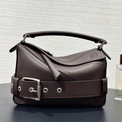 Replica qualità specchio Borsa  1:1 Loewe Large Puzzle Biker Caffè