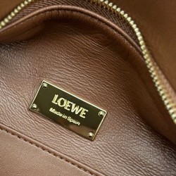 Replica Borsa Loewe Featherlight Puzzle piccola Caffè Imitazioni Replica qualità specchio Borsa Loewe Featherlight Puzzle piccola Caffè