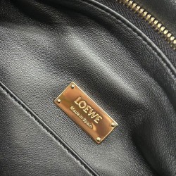 Replica Borsa Loewe Featherlight Puzzle piccola Nero Imitazioni Replica qualità specchio Borsa Loewe Featherlight Puzzle piccola Nero