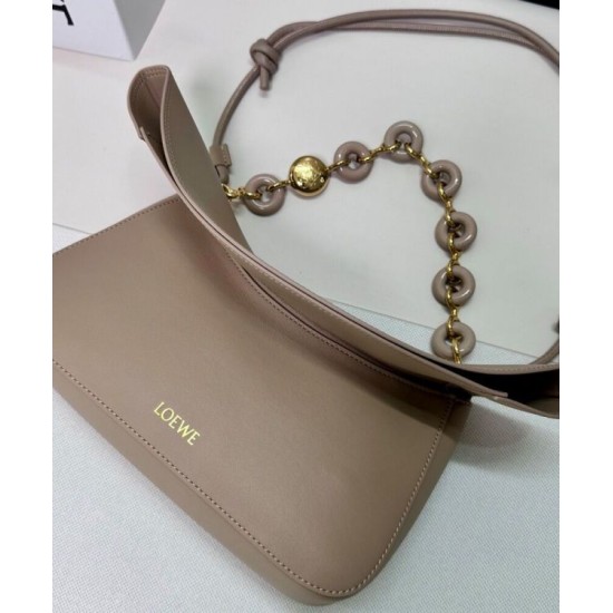 Replica qualità specchio Borsa a tracolla Loewe Ola media Albicocca