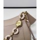 Replica qualità specchio Borsa a tracolla Loewe Ola media Albicocca