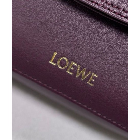 Replica qualità specchio Bora Pari all'originale replica a tracolla Loewe Ola media Malva