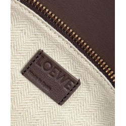 Borse Firmate Replica Loewe piccola Puzzle Edge Landscape in pelle di vitello nappa Caffè scuro