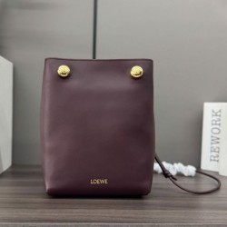 Replica qualità specchio Borse Loewe Pebble Pouch Malva