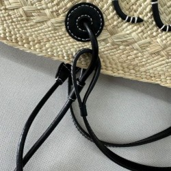 Replica Borsa a cestino Loewe Large Anagram nera Imitazioni Replica qualità specchio Borsa a cestino Loewe Large Anagram nera