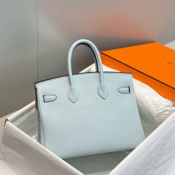 Replica Borse Hermes Birkin 25cm/30cm azzurro Clemence hardware argento Imitazioni Replica qualità specchio Borse Hermes Birkin 25cm/30cm azzurro Clemence hardware argento