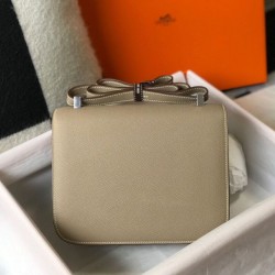 Replica Borsa Hermes Constance MM 24cm Grigio Epsom Imitazioni Replica qualità specchio Borsa Hermes Constance MM 24cm Grigio Epsom