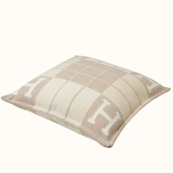 Replica qualità specchio Qualità superiore replica Dettagli perfetti Cuscino Hermes Avalon III piccolo Beige