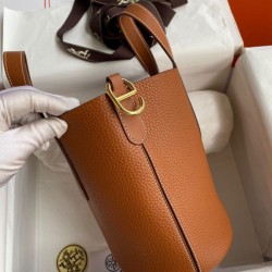 Replica Borse Firmate Hermes In The Loop 18 fatta a mano Clemence marrone Imitazioni Replica qualità specchio Borse Firmate Hermes In The Loop 18 fatta a mano Clemence marrone