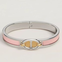 Replica qualità specchio Qualità superiore replica Bracciale Hermes Mini Clic Chaine d'Ancre Rosa
