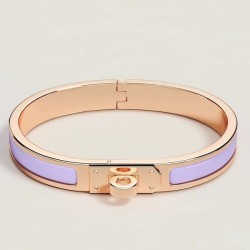 Replica qualità specchio Bracciale Hermes Mini Clic Kelly viola