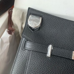 Replica Borse Hermes Jypsiere 28 fatta a mano nera Clemence Imitazioni Replica qualità specchio Borse Hermes Jypsiere 28 fatta a mano nera Clemence
