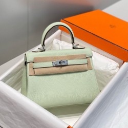 Replica Imitazioni borse griffate Hermes Kelly 20cm/25cm verde Clemence Imitazioni Replica qualità specchio Imitazioni borse griffate Hermes Kelly 20cm/25cm verde Clemence