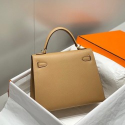 Replica Borse Firmate Hermes Kelly 28cm/32cm cammello Epsom GHW Imitazioni Replica qualità specchio Borse Firmate Hermes Kelly 28cm/32cm cammello Epsom GHW