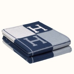 Replica qualità specchio Pari all'originale replica Coperta Hermes Avalon III Blu