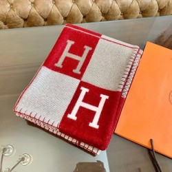 Replica falso Coperta Hermes Avalon III Rosso Imitazioni Replica qualità specchio falso Coperta Hermes Avalon III Rosso