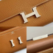 Alta gamma replica imitazione Portafoglio Hermes Constance To Go Epsom Marrone