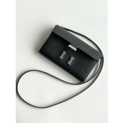 Portafoglio Hermes Constance To Go Epsom Nero