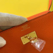 Portafoglio Hermes Kelly Classique To Go Epsom arancia