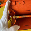 Portafoglio Hermes Kelly Classique To Go Epsom arancia
