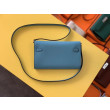 Alta gamma replica Portafoglio Hermes Kelly Classique To Go Epsom Blu