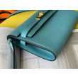 Alta gamma replica Portafoglio Hermes Kelly Classique To Go Epsom Blu