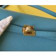 Alta gamma replica Portafoglio Hermes Kelly Classique To Go Epsom Blu