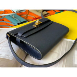 Portafoglio Hermes Kelly Classique To Go Epsom Blu Scuro