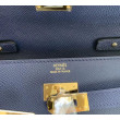 Portafoglio Hermes Kelly Classique To Go Epsom Blu Scuro