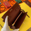 Alta gamma replica Portafoglio Hermes Kelly Classique To Go Epsom Bordeaux