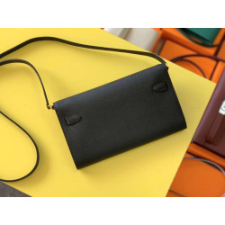 Portafoglio Hermes Kelly Classique To Go Epsom Nero
