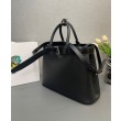 Borsa a mano grande con fibbia Prada con cintura 1BA416 Nero
