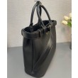 Borsa a mano grande con fibbia Prada con cintura 1BA416 Nero