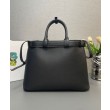 Borsa a mano grande con fibbia Prada con cintura 1BA416 Nero